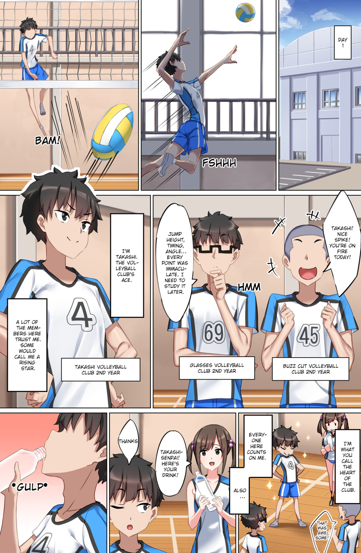 Hentai Manga Comic-Welcome to the Weak Masochist Volleyball Club-Read-4